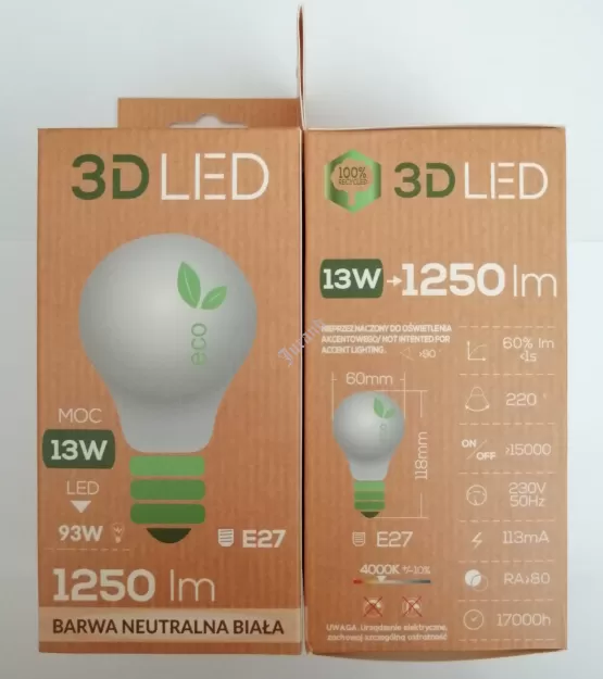 Żarówka LED E27 13W